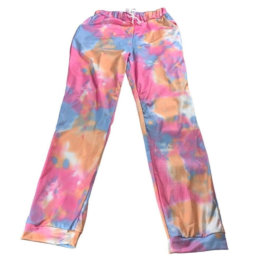 Unbranded Tye Dye Women's Cuffed Track Pants Size L​​​​